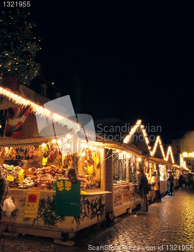 Image of Christmas market, Metz, Lorraine, France