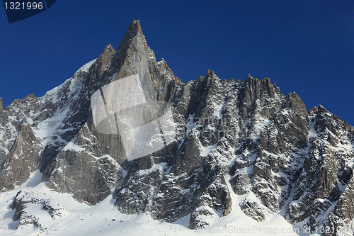 Image of Westface of the Petit Dru