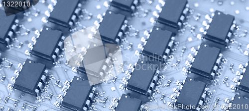 Image of Close up of computer chip 