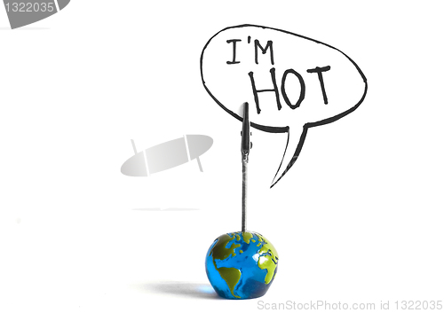 Image of the world is hot