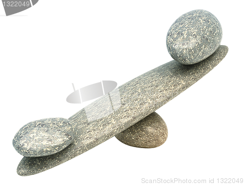 Image of Balance: Pebble stability scales with stones