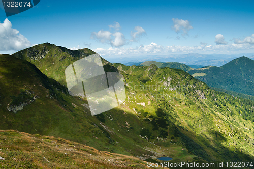 Image of Carpathian mountains: Beautiful landscape in summer