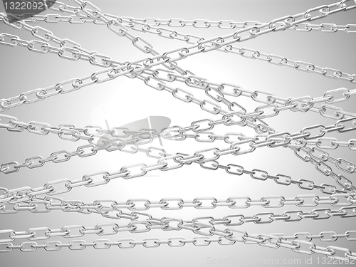 Image of Protection: chrome chain links 