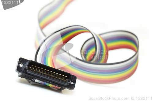 Image of colorful network cable 