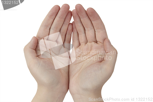 Image of Hands open