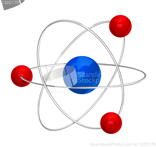 Image of Atom symbol. Vector.