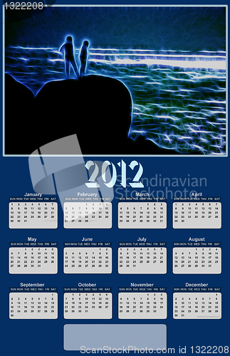 Image of 2012 Neon Sea View Calendar