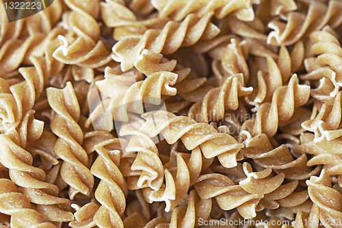 Image of  raw organic italian pasta 