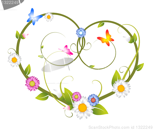 Image of Spring floral heart