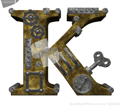 Image of steampunk letter k