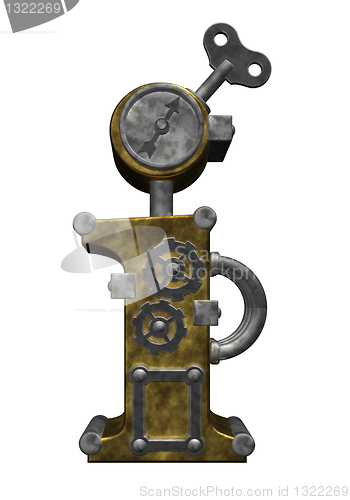 Image of steampunk letter i