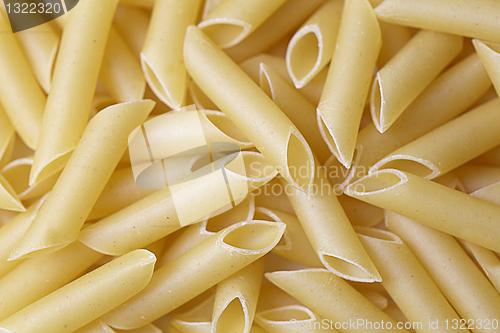 Image of  raw organic italian pasta 