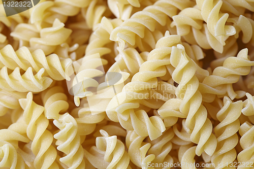 Image of  raw organic italian pasta 