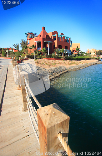 Image of Beautiful view to El Gouna architecture