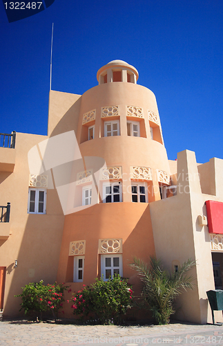 Image of Beautiful view to El Gouna architecture.