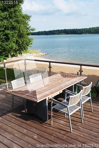 Image of table and chairs on the terrace