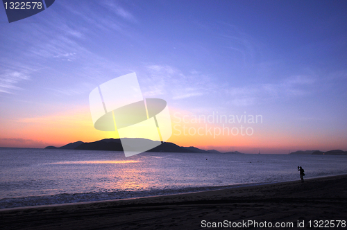 Image of Sunrise on beach