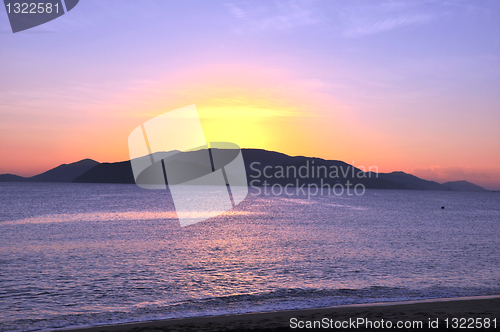 Image of Sunrise on beach