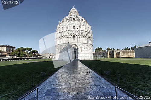 Image of Baptistery in Piazza dei Miracoli Pisa