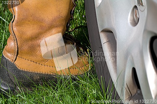 Image of Foot ran over