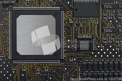 Image of A black circuit board