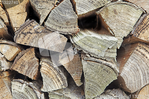 Image of Pile of chopped fire-wood