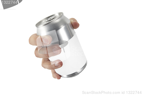 Image of hand with a can