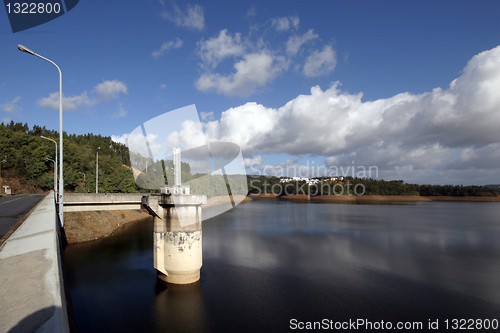 Image of nice barrage in Portugal, electricity & energy concept