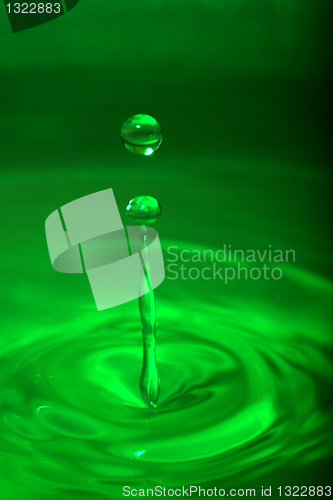 Image of transparent drops of water, nice beautiful background photo