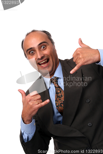 Image of silly businessman