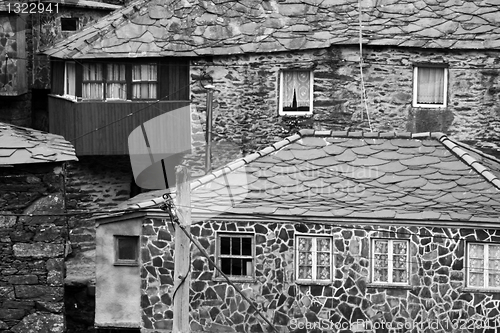 Image of Pena, very old little mountain village, made of shale, Portugal