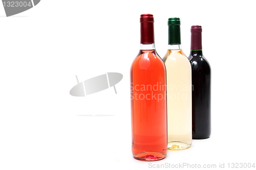 Image of Red, rose and white wine, drink photo