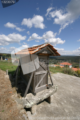 Image of corn house, granary, agriculture photo