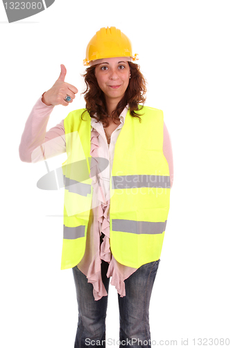 Image of beautiful female architect
