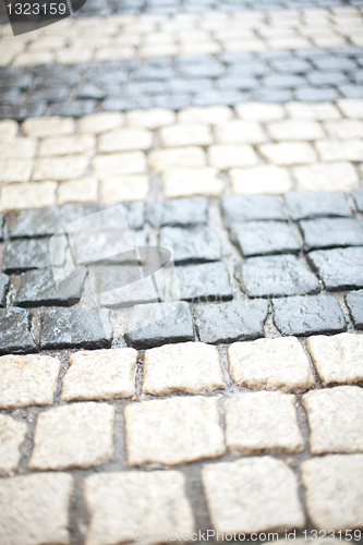 Image of Cobblestone pavement background