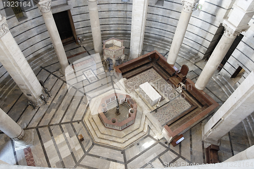 Image of Inside the Baptistery of Pisa