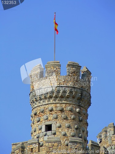 Image of flag on a tower