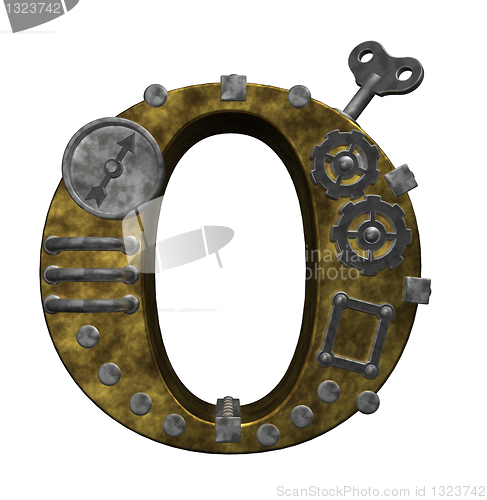 Image of steampunk letter o