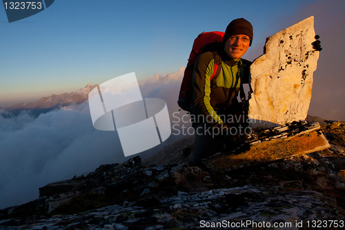 Image of Mountain trekking