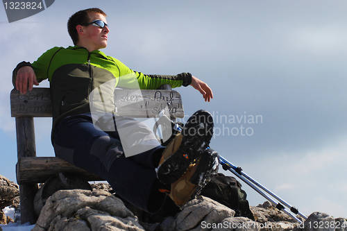 Image of Young man hiker