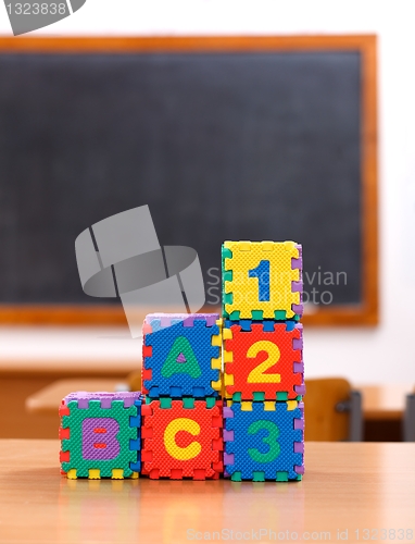 Image of Letter and number puzzle toys