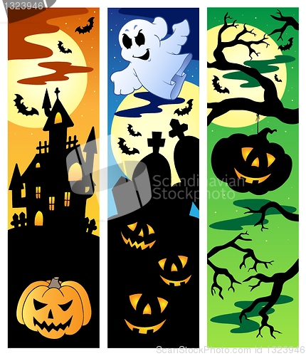 Image of Halloween banners set 5