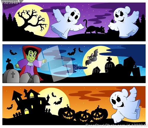 Image of Halloween banners set 1