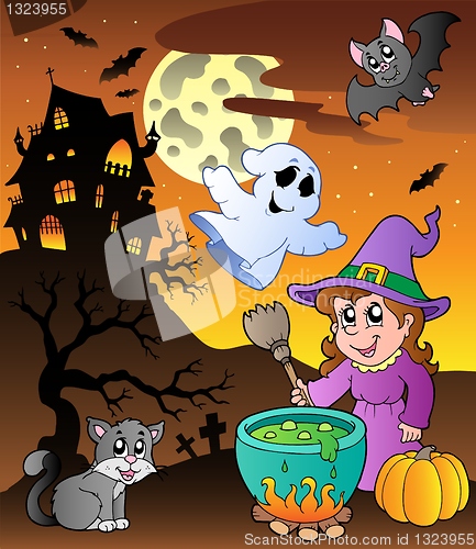 Image of Scene with Halloween theme 1