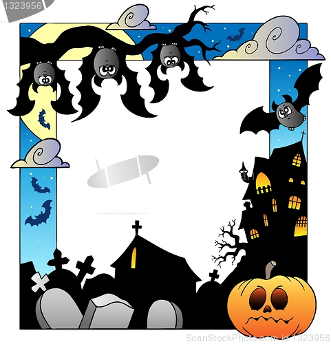 Image of Frame with Halloween topic 5