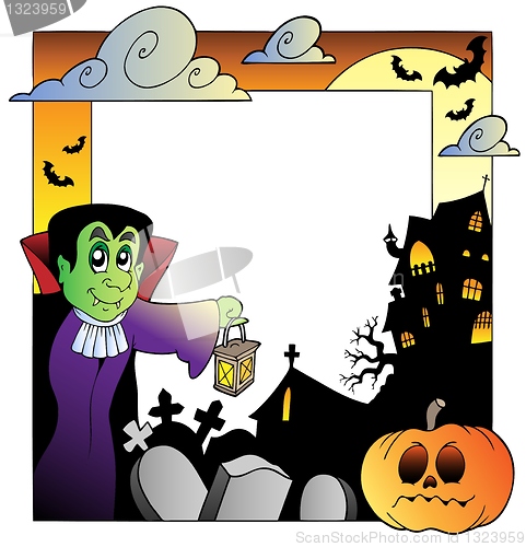 Image of Frame with Halloween topic 2
