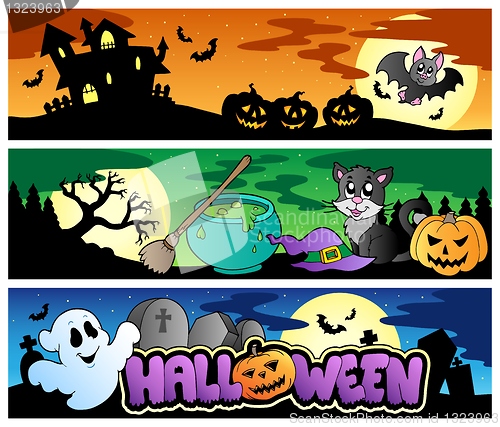 Image of Halloween banners set 4