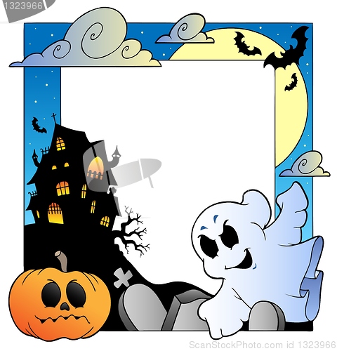 Image of Frame with Halloween topic 1