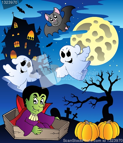 Image of Scene with Halloween theme 2