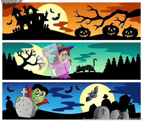 Image of Halloween banners set 2